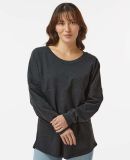 Boxercraft BW3514 Women's Pom Pom Long Sleeve Jers in Charcoal