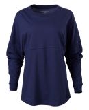 Boxercraft BW3514 Women's Pom Pom Long Sleeve Jers in Navy