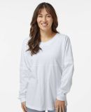 Boxercraft BW3514 Women's Pom Pom Long Sleeve Jers in White