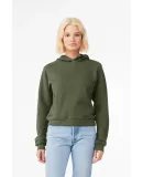 Bella + Canvas 7519 Ladies' Classic Pullover Hoode in Military green