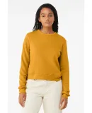 Bella + Canvas 7511 Ladies Classic Pullover Crewne in Heather mustard