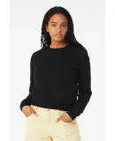 Bella + Canvas 7511 Ladies Classic Pullover Crewne in Black