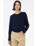 Bella + Canvas 7511 Ladies Classic Pullover Crewne in Navy