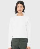 Bella + Canvas 7511 Ladies Classic Pullover Crewne in White