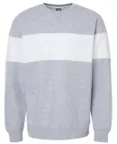 J America 8646 Varsity Fleece Crewneck Sweatshirt Oxford