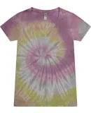 Tie-Dye 1075CD Ladies' V-Neck T-Shirt DESERT ROSE