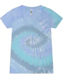Tie-Dye 1075CD Ladies' V-Neck T-Shirt LAGOON