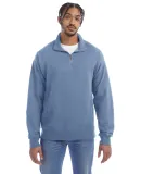 Comfort Wash GDH425 Garment-Dyed Quarter-Zip Sweat Saltwater