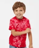 Dyenomite 330CR Toddler Crystal Tie-Dyed T-Shirt in Red