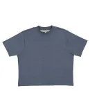 LA T 3518 Ladies' Boxy T-Shirt in Vintage denim