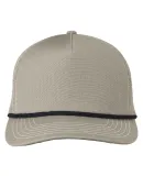 Big Accessories BA680 Ripstop Foam Trucker Hat KHAKI/ BLK ROPE