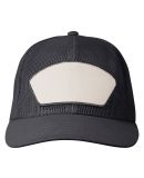 Big Accessories BA682 All-Mesh Patch Trucker Hat BLACK/ BLACK