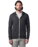 AA1970 Alternative Apparel Unisex Eco Zip Up Hoodi in Eco black