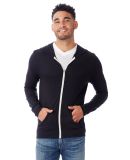 AA1970 Alternative Apparel Unisex Eco Zip Up Hoodi in Eco tr black