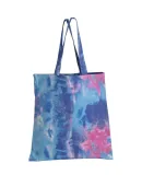 Q-Tees TD800 Tie-Dyed Canvas Bag in Cotton candy