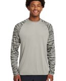 Sport Tek ST376LS Sport-Tek   Drift Camo Colorbloc in Silver