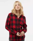Burnside Clothing 5215 Women's Boyfriend Flannel Red/ Black Buffalo