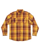 Burnside Clothing 8220 Perfect Flannel Work Shirt in Cardinal/ gold