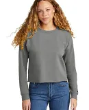 New Era LNEA514  Ladies Tri-Blend Fleece Crop Crew ShdGyHthr