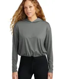 New Era LNEA229  Ladies Power Long Sleeve Hoodie ShdGyHthr