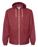 Weatherproof 193910 Vintage Hooded Rain Jacket Biking Red