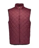 Weatherproof 207359 Vintage Diamond Quilted Vest Red Mahogany