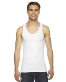 American Apparel 3408 Ribbed Tank White
