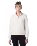 Alternative Apparel 8808PF Ladies' Mock Quarter-Zi in Natural