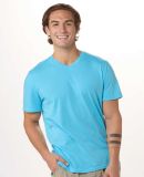 Boxercraft BM2204 High V-Neck T-Shirt in Pacific blue