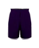 Alleson Athletic 590PSP Crossover Reversible Short in Purple/ white