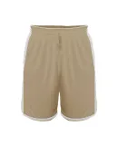 Alleson Athletic 590PSP Crossover Reversible Short in Vegas gold/ white