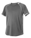 Alleson Athletic 508C1 Baseball Jersey in Charcoal/ white