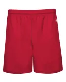 Badger Sportswear 2146 B-Core Youth 4" Pocketed Sh in Red