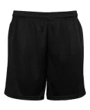 Badger Sportswear 7225 Tricot Mesh 5" Shorts in Black