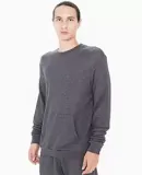 American Apparel RSAFS403 Pullover Sweatshirt in Faded black