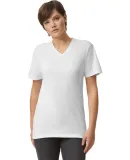 American Apparel 2006CVC Unisex CVC V-Neck Tee in White