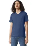 American Apparel 2006CVC Unisex CVC V-Neck Tee in Heather arctic