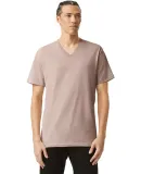 American Apparel 2006CVC Unisex CVC V-Neck Tee in Heather blush