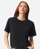 American Apparel 102 Women's Fine Jersey Boxy T-Sh in Black