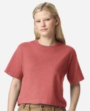 American Apparel 102 Women's Fine Jersey Boxy T-Sh in Canyon