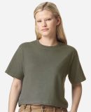 American Apparel 102 Women's Fine Jersey Boxy T-Sh in Lieutenant