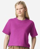 American Apparel 102 Women's Fine Jersey Boxy T-Sh in Super pink