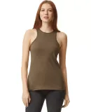 American Apparel 101CVC Women's CVC Tank in Heather army