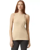 American Apparel 101CVC Women's CVC Tank in Heather bone