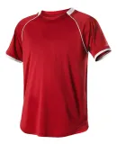 Alleson Athletic 508C1Y Youth Baseball Jersey in Red/ white