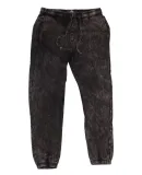 Dyenomite 875VR Premium Fleece Sweatpants in Black mineral wash