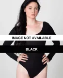 American Apparel RSA8357 U-Neck Long Sleeve Bodysu Black