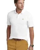 Brooks Brothers BB18200  Pima Cotton Pique Polo in White