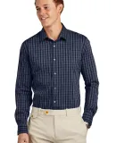 Brooks Brothers BB18006  Tech Stretch Patterned Sh in Nblr/wgdck