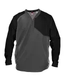 Alleson Athletic 3JLS21A Field Batters Jacket in Charcoal/ black